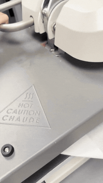 A VersiFlex design being heat pressed
