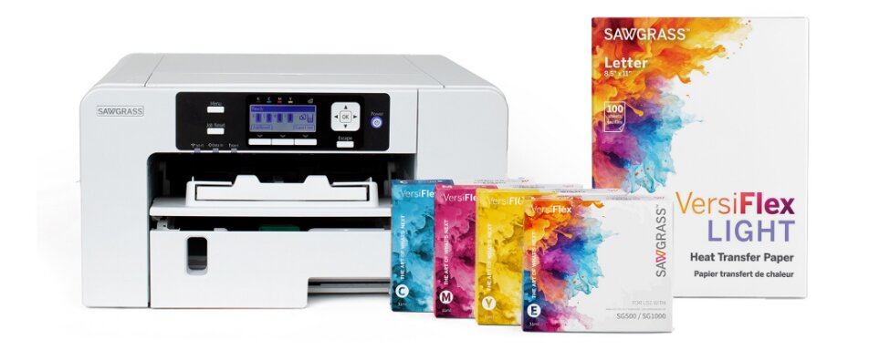 Sawgrass VersiFlex printer, inks and transfer paper