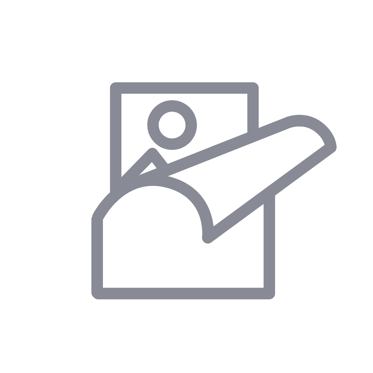 Peeling a transfer icon