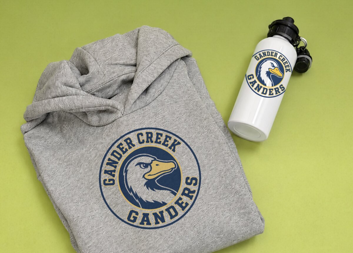 Matching team shirt, drawstring bag and water bottle